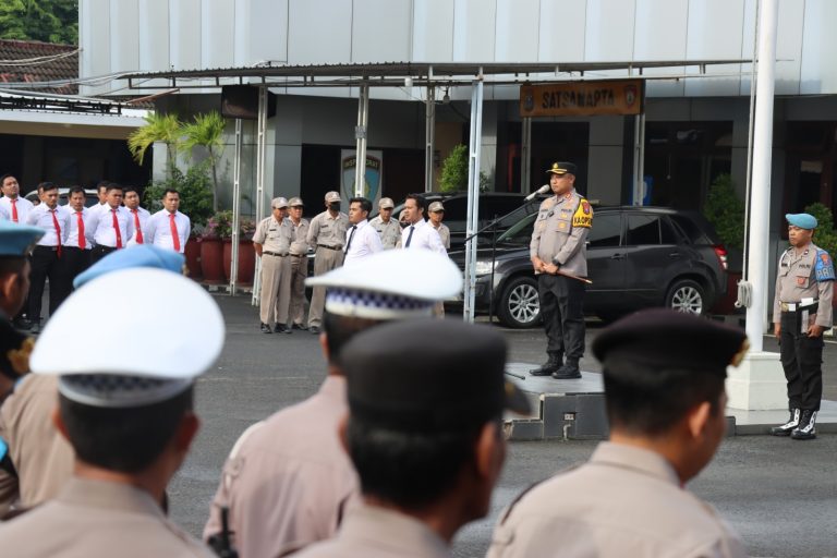 inilah Penekanan Kapolres Pamekasan Saat Apel Pagi