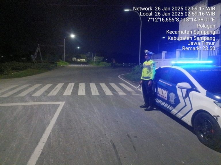 Satlantas polres Sampang Gelar Patroli Pada Malam Minggu Tindak 6 Sepeda motor