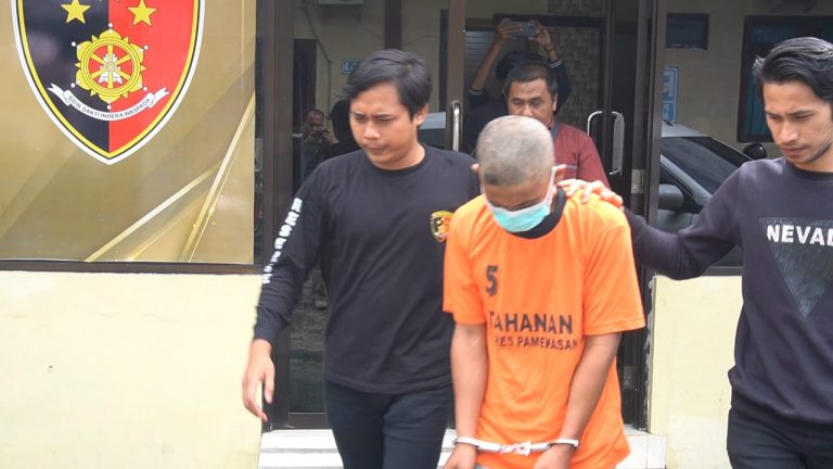 Polres Pamekasan Amankan Tersangka Pencuri Kotak Amal Masjid*