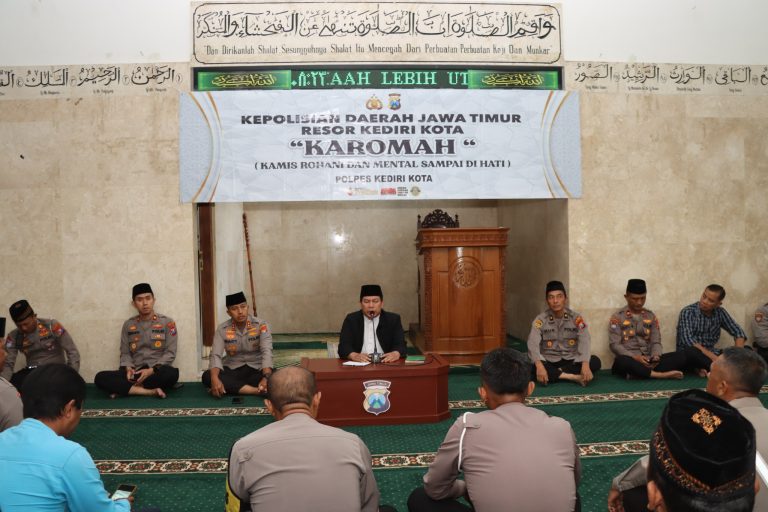 Polres Kediri Kota Gelar Karomah, Meningkatkan Ketaqwaan di Bulan Suci Ramadhan