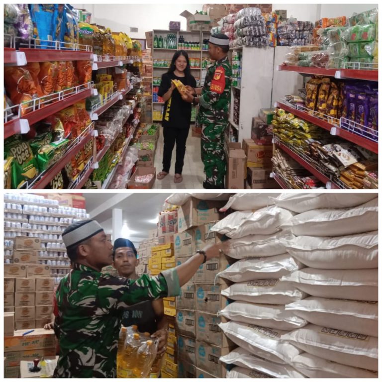 Jaga Stabilitas Harga Sembako di Bulan Ramadhan, Babinsa Koramil 1311-02/Bungku Selatan Lakukan Pemantauan Harga Sembako