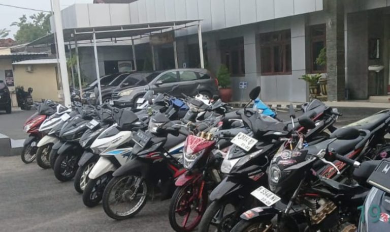 Cegah Aksi Balap Liar, Polres Pamekasan Amankan 20 R2 Saat Patroli Harkamtibmas 
