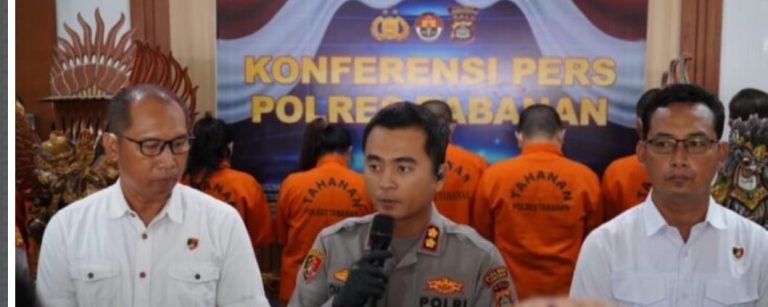 Polres Tabanan Ungkap 14 Kasus Kriminal dan Narkotika dalam Press Conference Terbuka