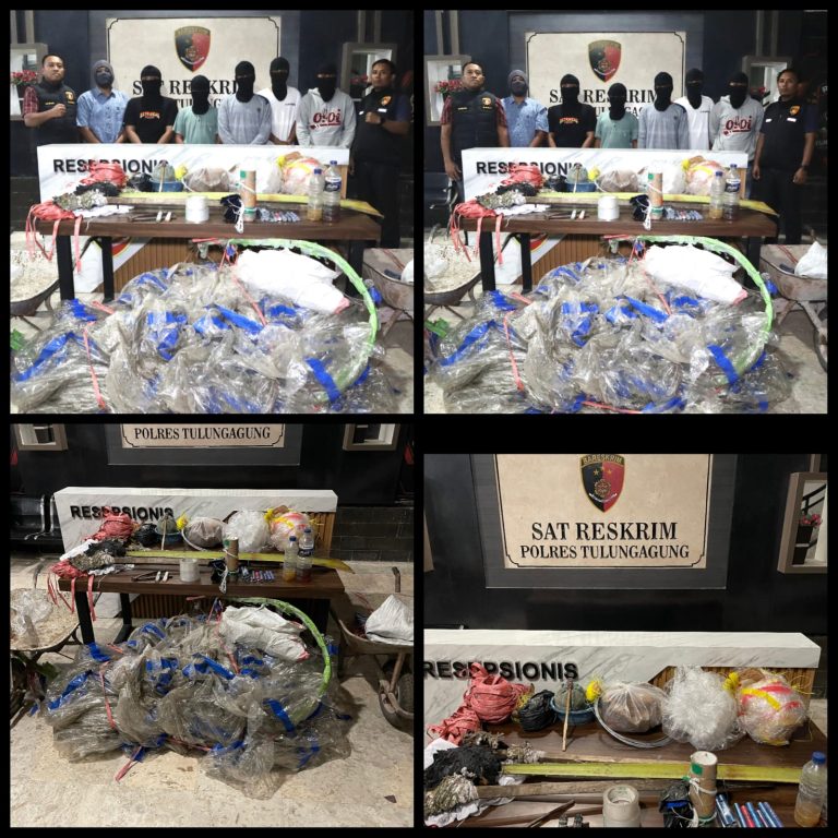 Polres Tulungagung Tangkap Sekelompok Remaja yang Menerbangkan Balon Udara Liar di Boyolangu