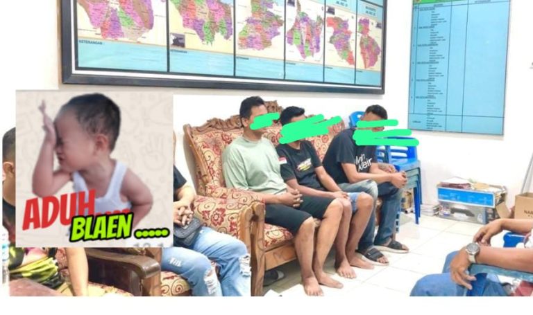 Lima Terduga Pelaku Pencurian Kabel Milik Telkom di Pacet Mojokerto di Amankan Pihak TNI