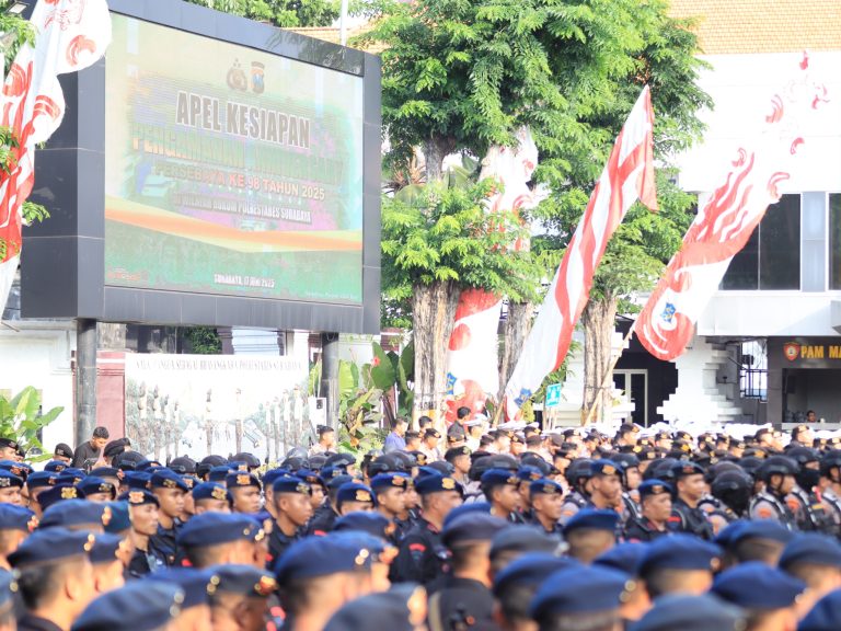 HUT ke-98 Persebaya, 2468 Personil Gabungan Polrestabes Surabaya Disiagakan