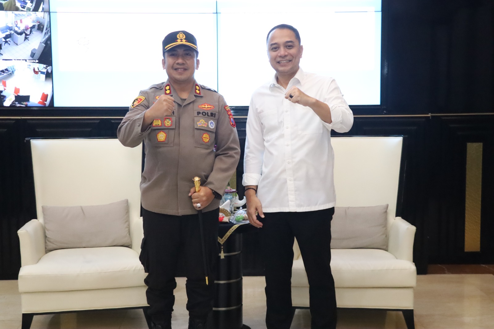 Ciptakan Kota Aman, Walikota Eri Cahyadi dan Kapolres Pelabuhan Tanjung Perak Sepakati Kolaborasi Strategis