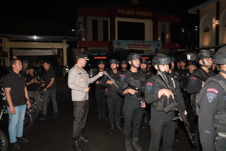 Harkamtibmas Polres Jember Gelar KRYD Cegah Aksi Kejahatan Jalanan*