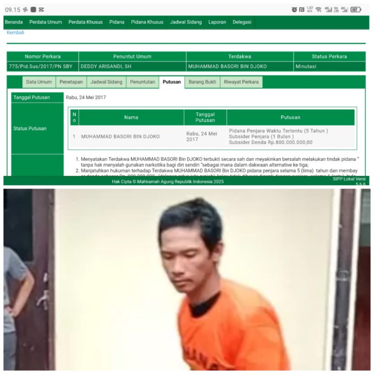 Pelaku Jambret Dituntut dan Divonis Ringan, Ternyata Residivis Narkoba