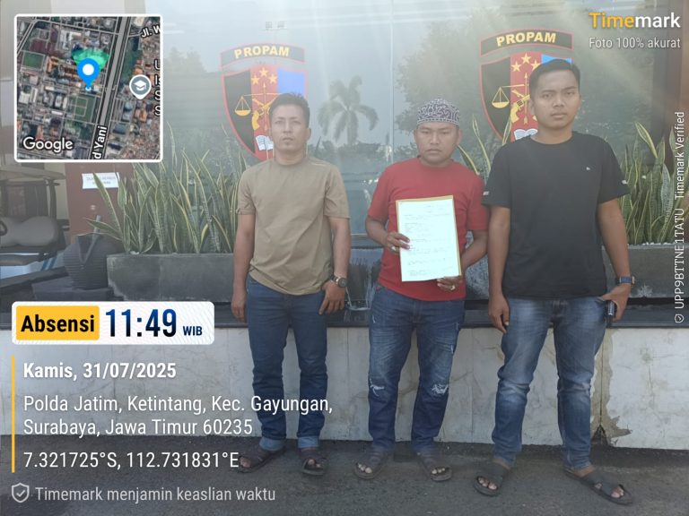 Brekingnews: Pemilik Tembaga Endrosono Laporkan Kinerja Polsek Semampir ke Polda Jatim 