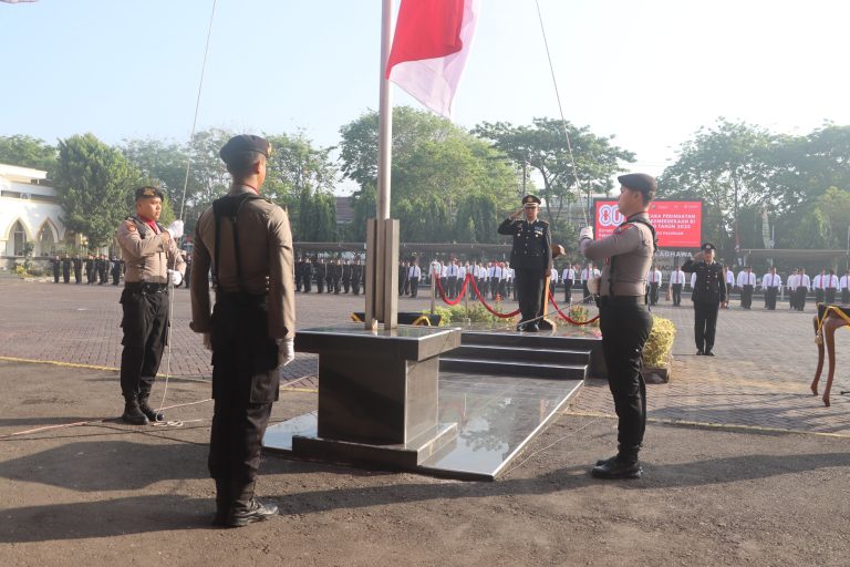 Upacara HUT ke-80 RI, Pesan Kapolres Pasuruan: Jaga Persatuan dan Keamanan Bangsa