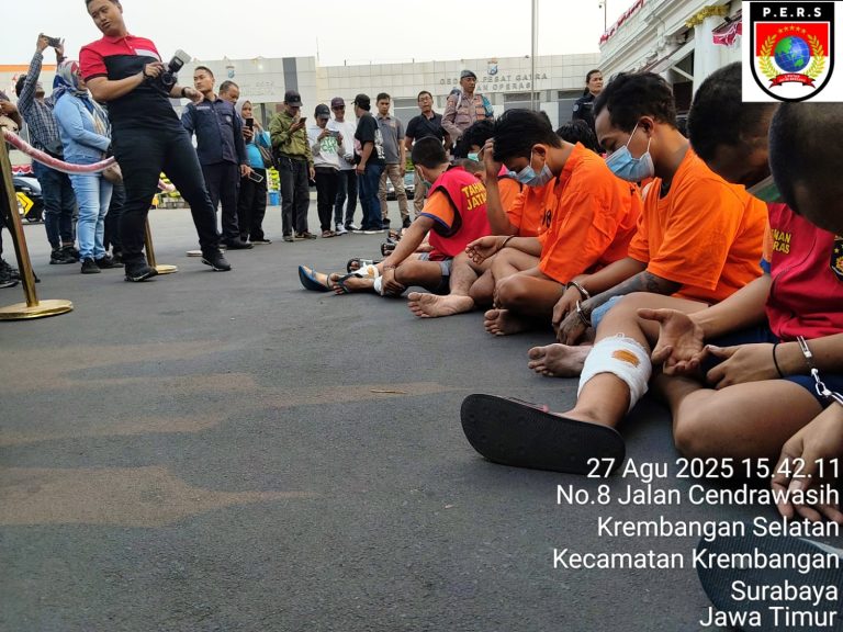 Polrestabes Surabaya Ringkus 49 Pelaku Curanmor, Motor Dikembalikan Gratis ke Korban