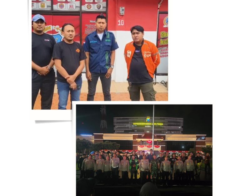 Ribuan Driver Online Gelar Aksi Solidaritas 1.000 Lilin di Depan Mapolda Jatim