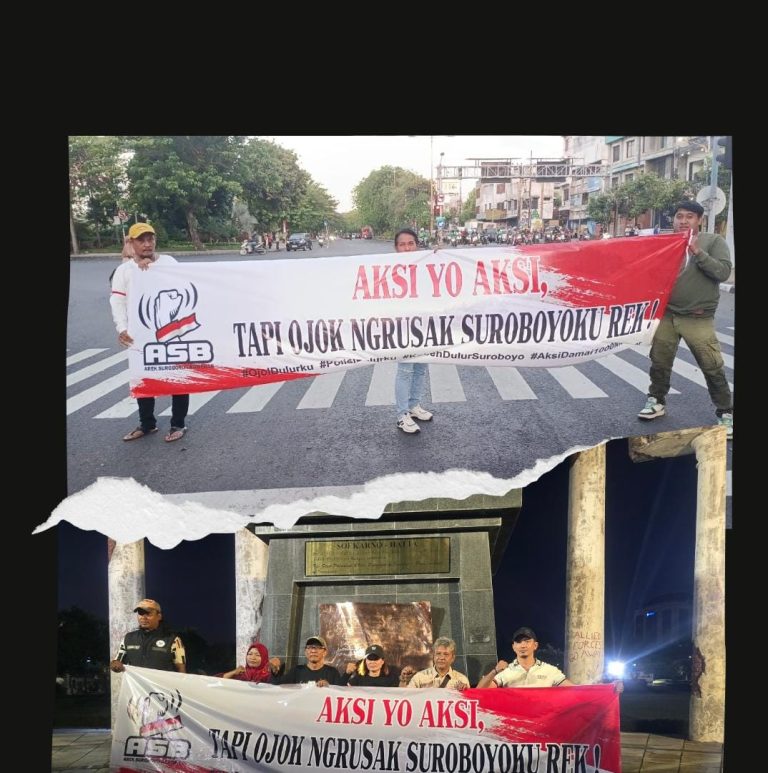 Pesan Perdamaian ASB: Tebar Mawar, Tolak Anarkis di Kota Surabaya