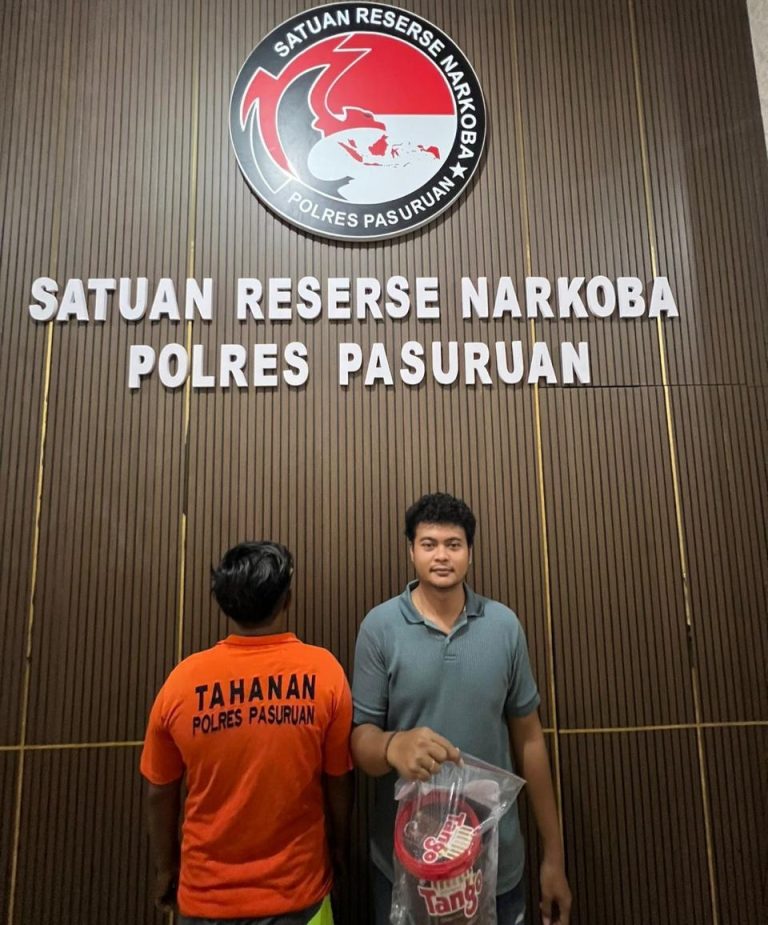 Satresnarkoba Polres Pasuruan Tangkap Kurir Sabu dan Pil Ekstasi di Desa Jeruk Purut, Gempol, Pasuruan