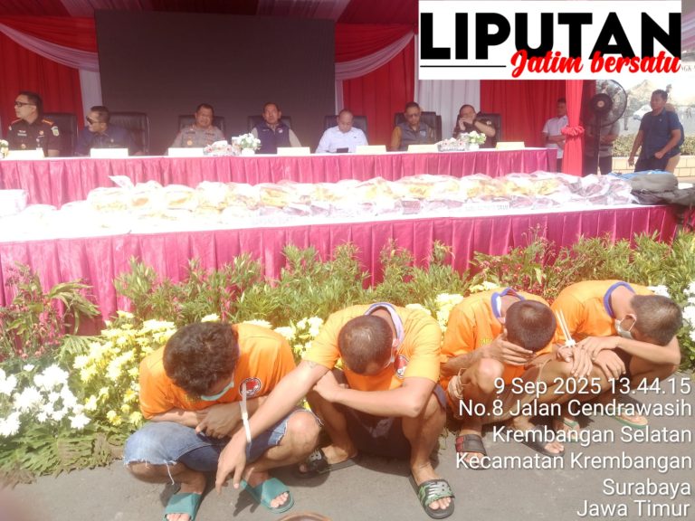 Polrestabes Surabaya Sita 84,7 Kg Sabu dan 40 Ribu Ekstasi, Selamatkan 881 Ribu Jiwa