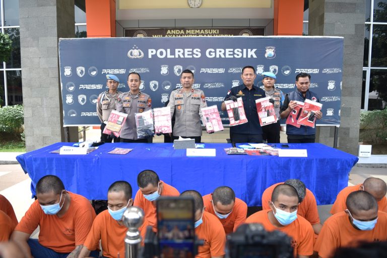 Operasi Tumpas Narkoba, Polres Gresik Tangkap 20 Tersangka dari 16 Kasus