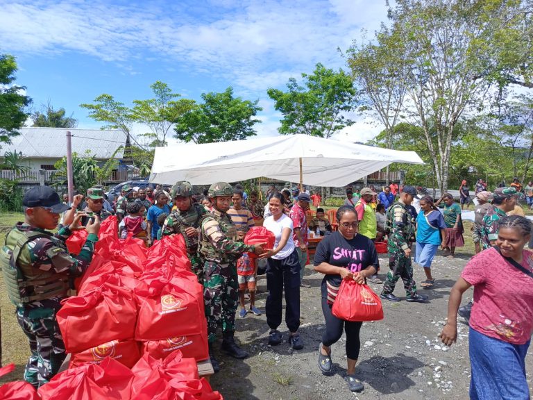 Bhakti Sosial Dalam Rangka HUT TNI ke-80 Tahun 2025 di Distrik Elelim 