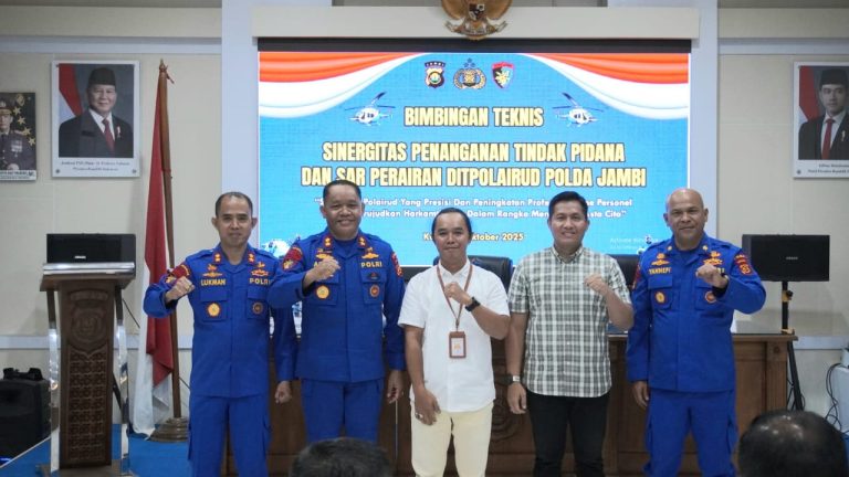 Ditpolairud Polda Jambi Gelar Bimtek Sinergitas Penanganan Tindak Pidana dan SAR Perairan