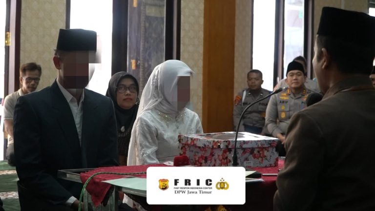 Sakral di Balik Tembok Tahanan, Polres Blitar Fasilitasi Pernikahan Tahanan Satresnarkoba