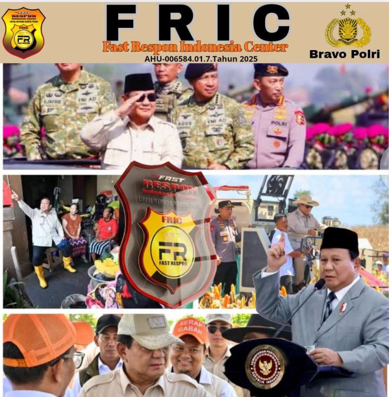 FRIC Selalu Mendukung Penuh Program Presiden Prabowo Dalam Mewujudkan Indonesia Maju Indonesia Emas 