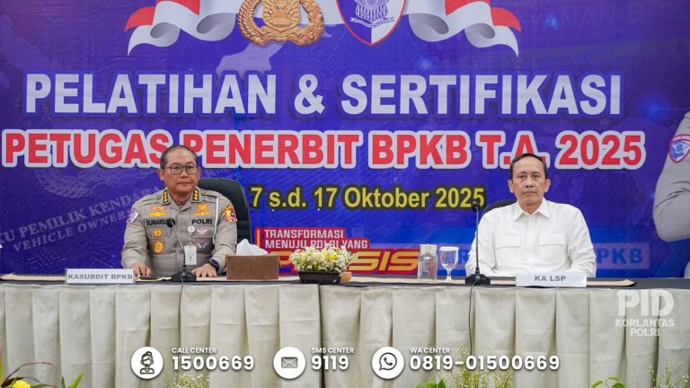 Korlantas Polri Siapkan SDM Unggul Hadapi Era BPKB Elektronik