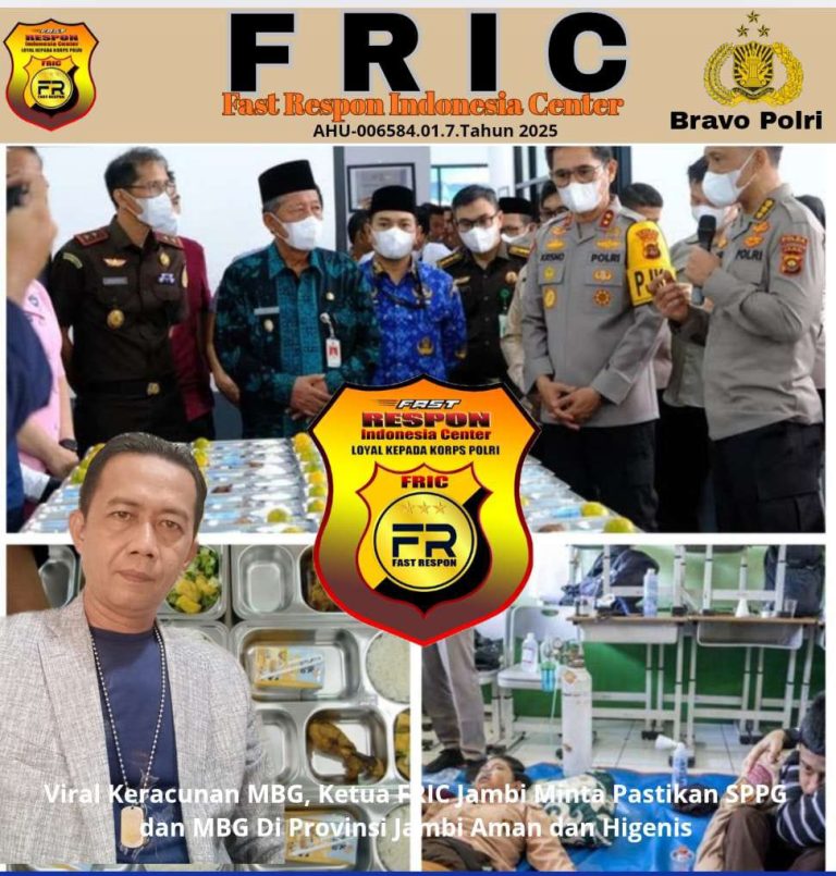 Viral Keracunan MBG, Ketua FRIC Jambi Minta Pastikan SPPG dan MBG Di Provinsi Jambi Aman dan Higenis