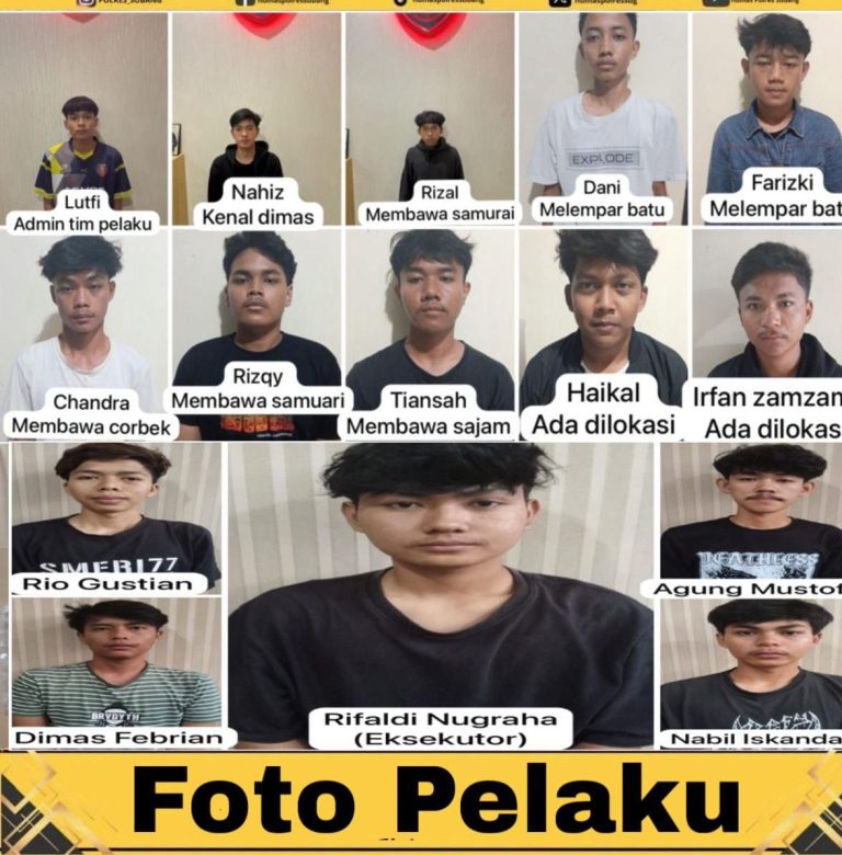 POLISI AMANKAN BELASAN PELAKU TAWURAN BRUTAL DI CIBOGO, KORBAN ANAK DI BAWAH UMUR