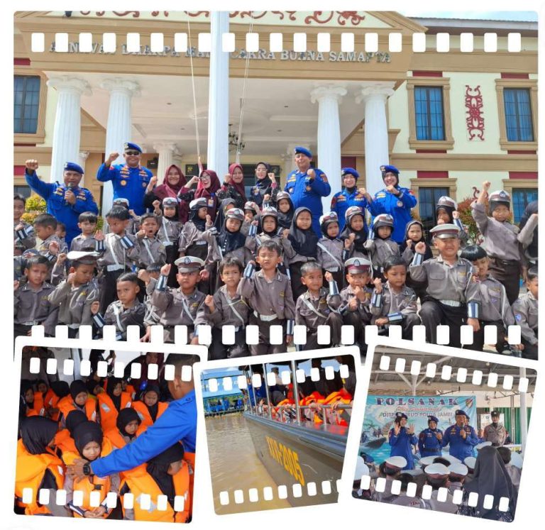 POLISI SAHABAT ANAK, DITPOLAIRUD POLDA JAMBI EDUKASI SISWA RA AL-IKHLAS TENTANG DUNIA MARITIM