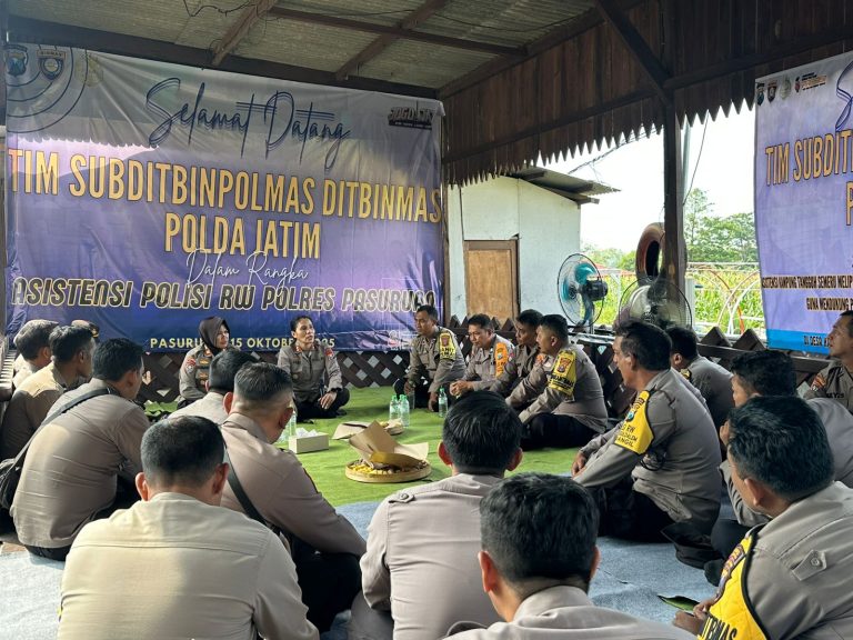 Polda Jatim Lakukan Asistensi Kampung Tangguh Semeru di Wonorejo, Satbinmas Pastikan Program Berjalan Efektif