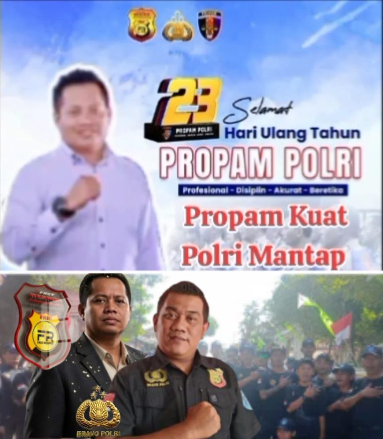 Seluruh Jajaran Fast Respon Indonesia Center (PRIC) Memberikan Ucapan Selamat Hari Jadi Propam ke 23 Tahun