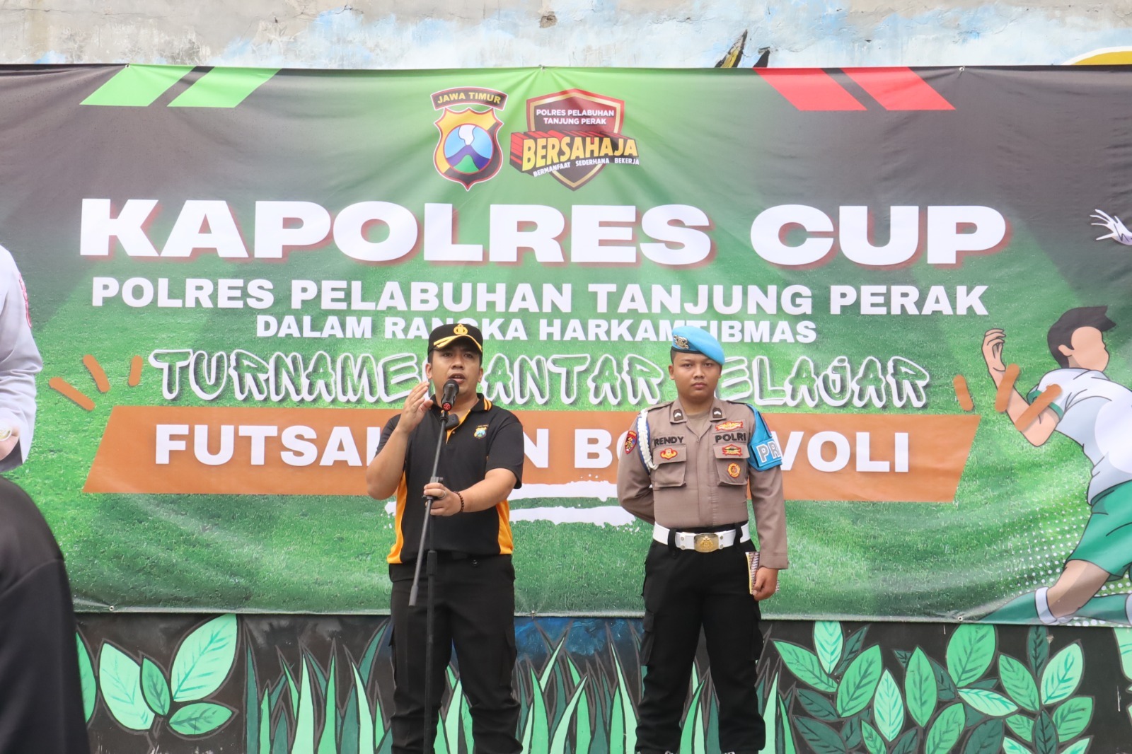 Kapolres Tanjung Perak Buka Turnamen Antar Pelajar “Kapolres Cup 2025”, Ajak Pelajar Jaga Kamtibmas