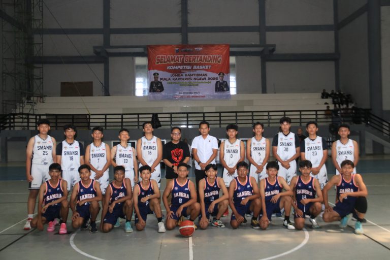 Basket Antar Pelajar Piala Kapolres Ngawi 2025 Berlangsung Meriah 