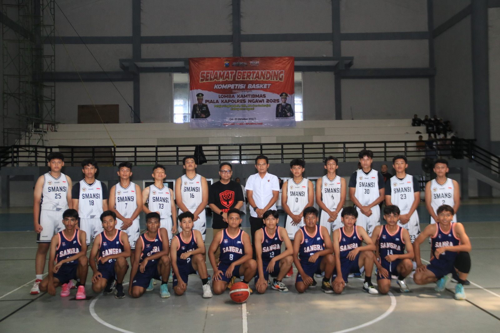 Basket Antar Pelajar Piala Kapolres Ngawi 2025 Berlangsung Meriah 