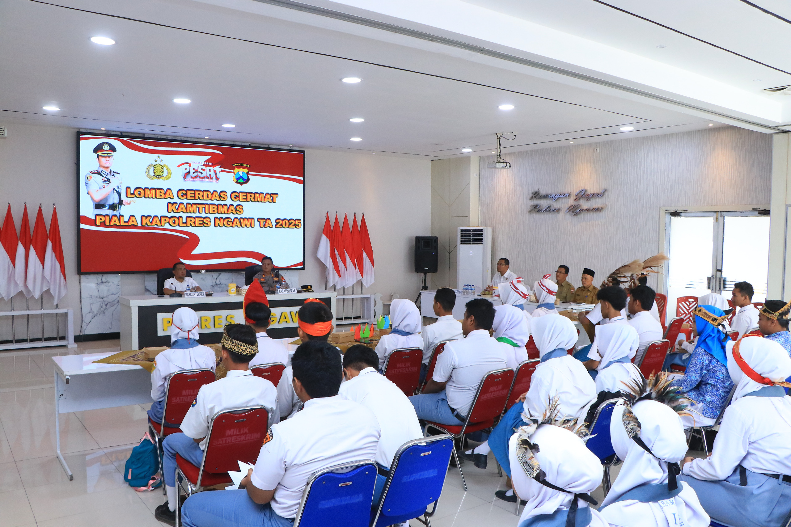 Pentingnya Jaga Kamtibmas, Polres Ngawi Gelar Lomba Cerdas Cermat Tingkat Pelajar