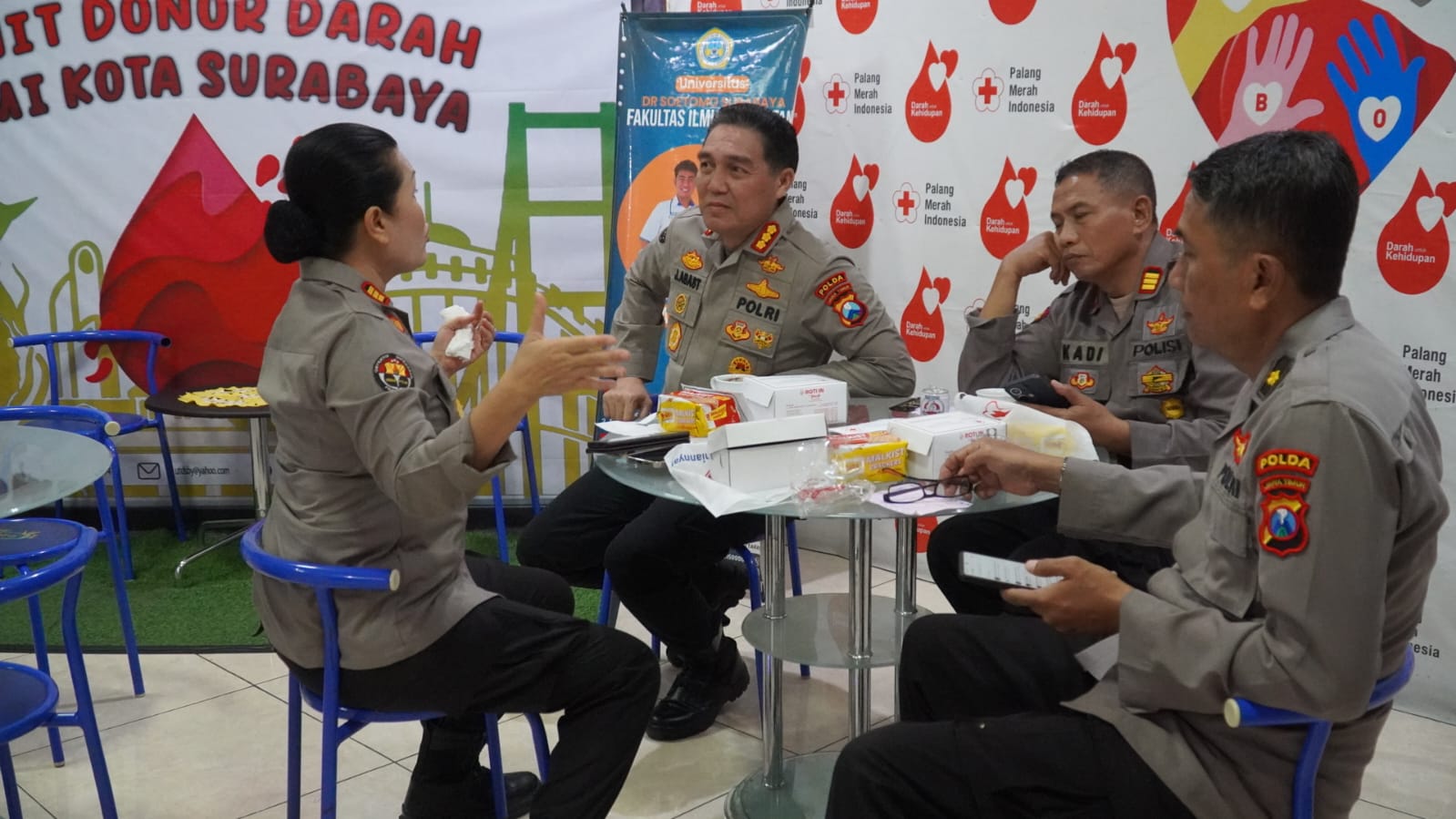 Sekantong Darah untuk Sesama: Polrestabes Surabaya Gelar Donor Darah Sambut HUT Humas Polri ke-74
