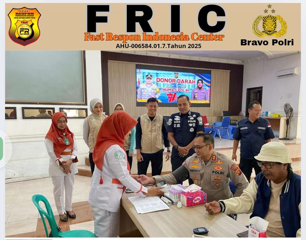 Polres Batanghari Gelar Donor Darah Serentak Rangka Hari Jadi Humas Polri Ke-74 .