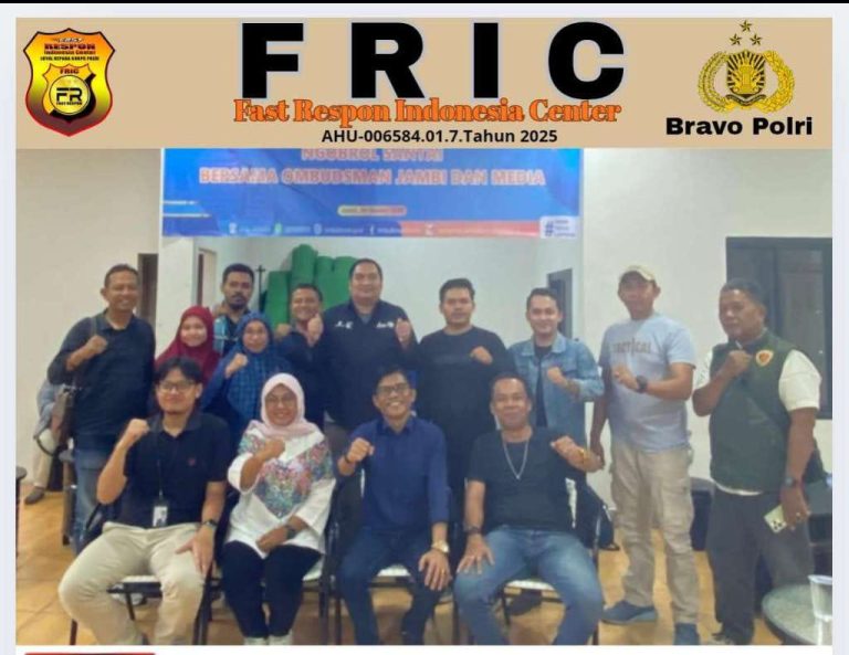 Ketua DPW FRIC Jambi Ngobrol Santai Bersama Ombudsman Jambi Siap Sinergi Pengawasan Penyelenggaraan Pelayanan Publik” 