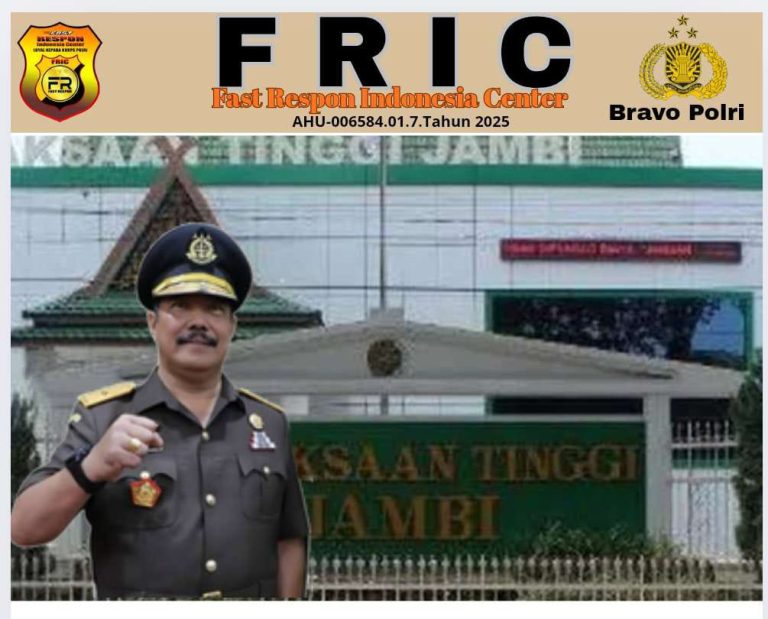 Ketua FRIC Provinsi Jambi Kepada Kajati Jambi ” FRIC Siap Dukung Kajati Jambi Bersih-Bersih dari Para Koruptor “