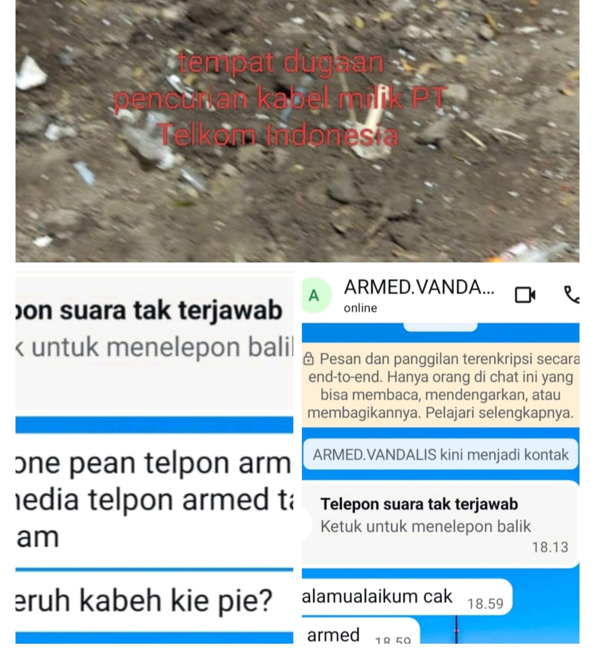 Aksi Vandalisme atau Pencurian Kabel Terjadi di Belakang Polrestabes Surabaya, Pelaku Berdalih Hanya “Menyuntik”