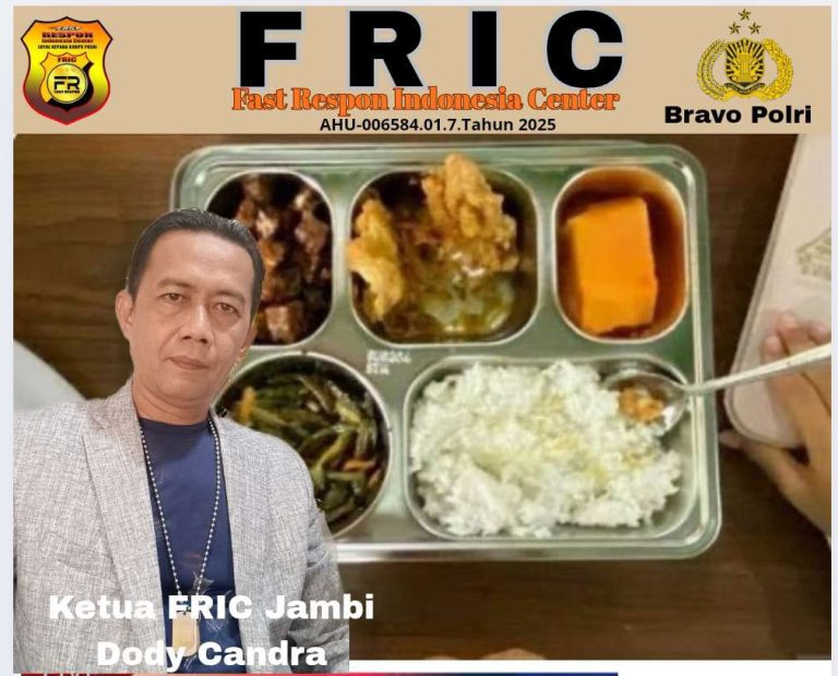 Ketua FRIC Jambi : SPPG Pengelola MBG Perlu Memperhatikan Beberapa Hal Agar Makanan tidak Terbuang 