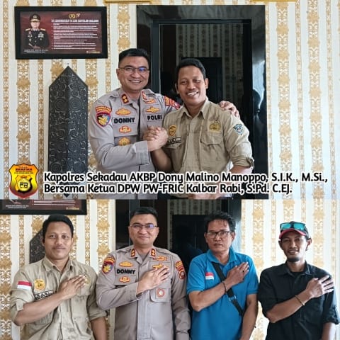Jalin Hubungan Humanis FRIC Propinsi Kalbar di Mako Polres Sekadau: Sinergitas Tetap di Pertahankan