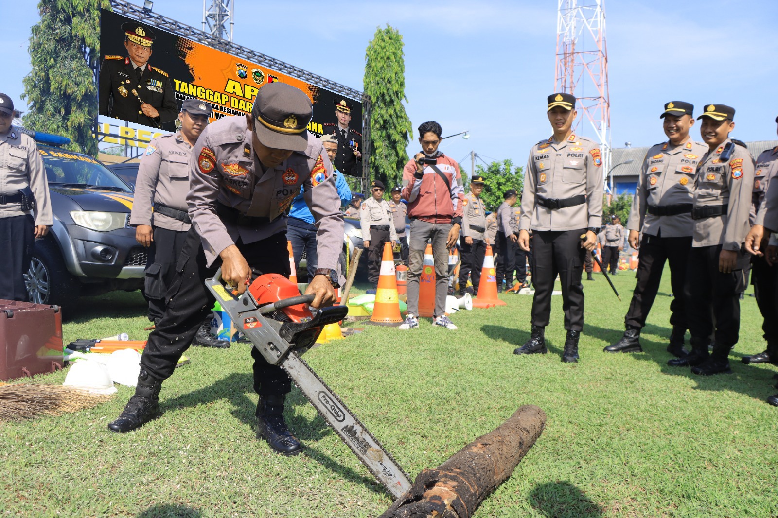 Jogo Jatim : Polres Madiun Siapkan Personel Tangguh Bencana Hadapi Ancaman Hidrometeorologi