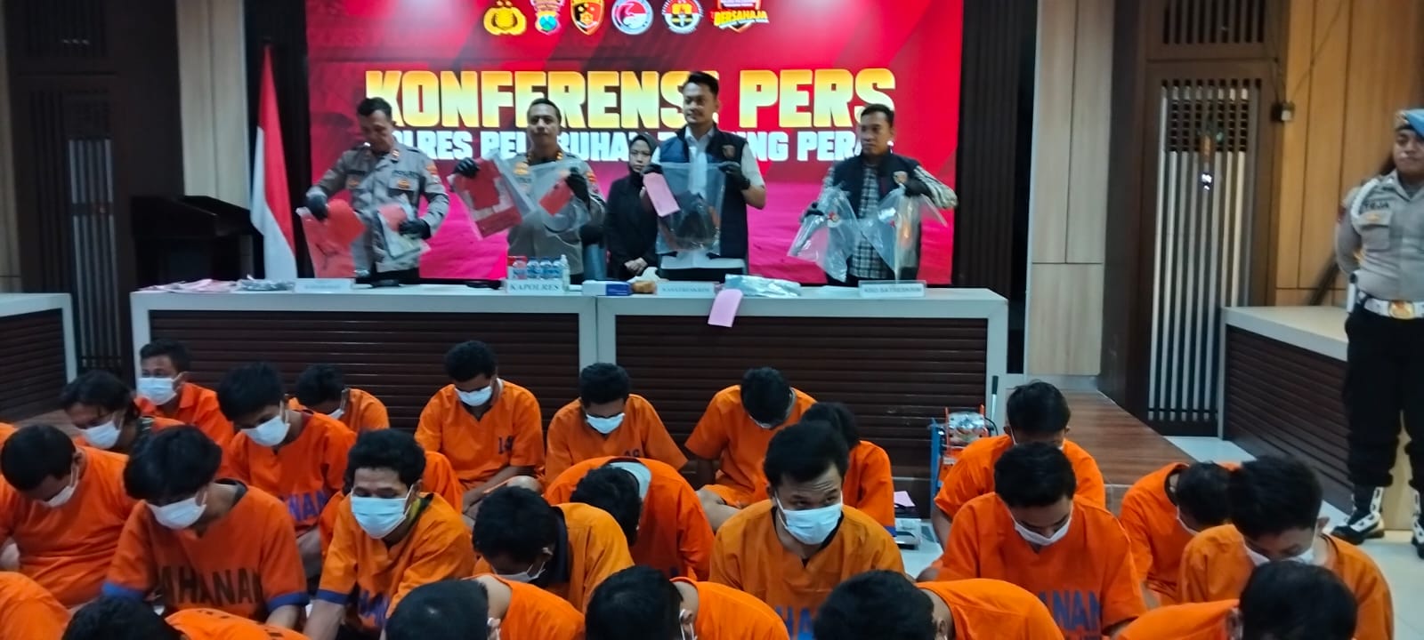 Operasi sikat Semeru 2025 polres pelabuhan Tanjung perak ungkap kasus bersama Polsek jajaran