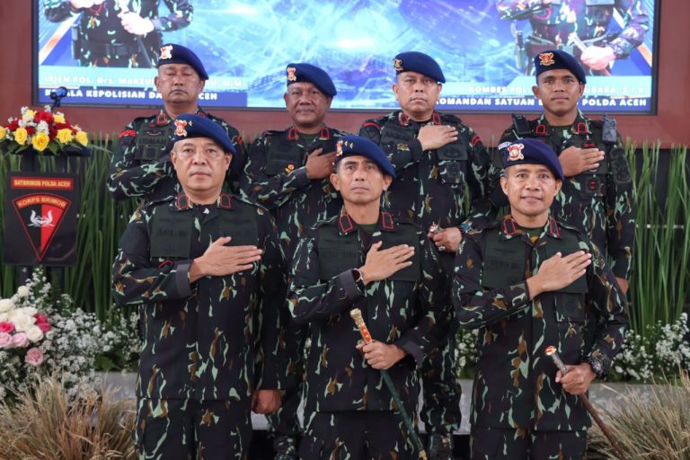 Kapolda Aceh, Irjen Pol. Marzuki Ali Basyah Hadiri Syukuran HUT ke-80 Korps Brimob.