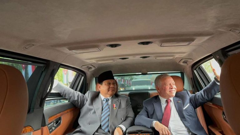 Kunjungan Kerajaan  Yordania di Sambut Oleh Presiden Prabowo Subianto di Jakarta