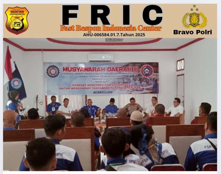 Kapolda Jambi Buka MUSDA KE-III Federasi Serikat Pekerja Rokok Tembakau Makanan Minuman Serikat Pekerja Seluruh Indonesia (FSP RTMM SPSI) Provinsi Jambi