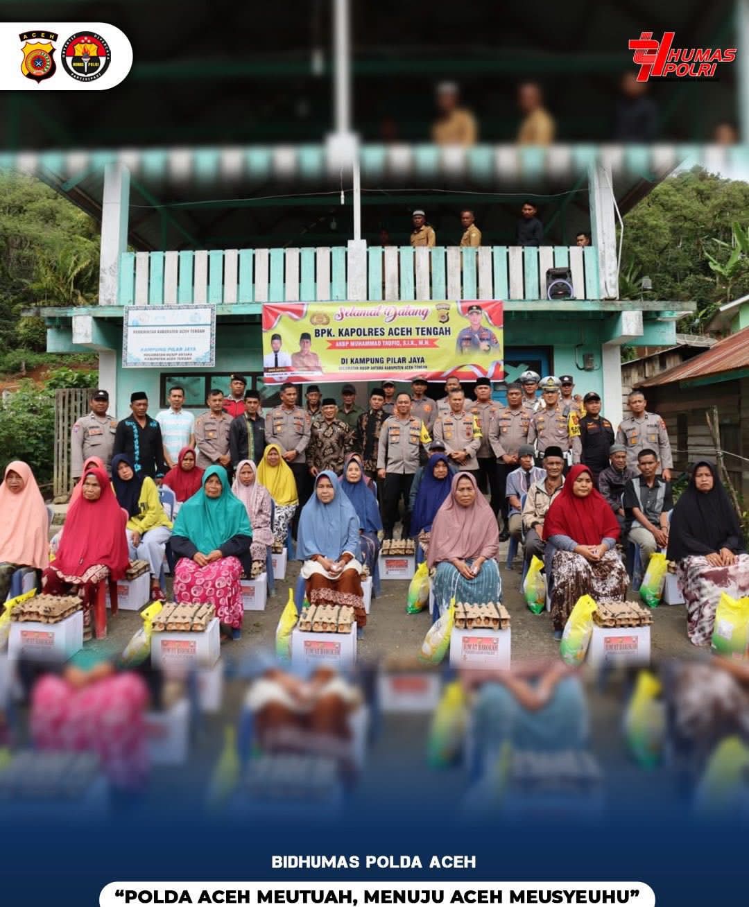Polres Aceh Kembali Berbagi Dengan Kepala Sesama Dalam Program Jum’at Berkah