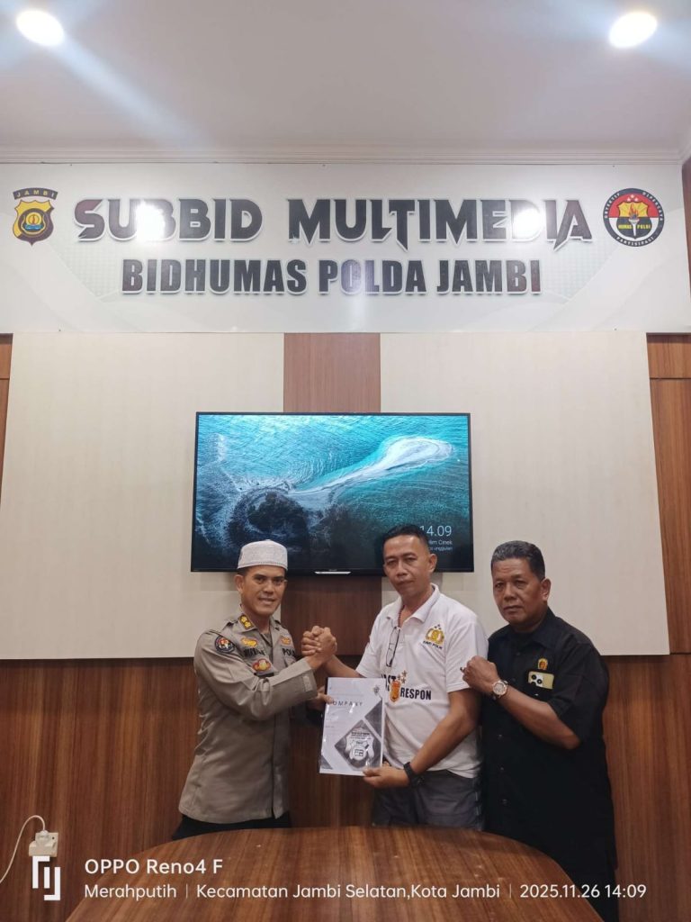 Perkuat Kemitraan DPW FRIC Jambi Silaturahmi dan Penyerahan Legalitas Ke Polda Jambi 