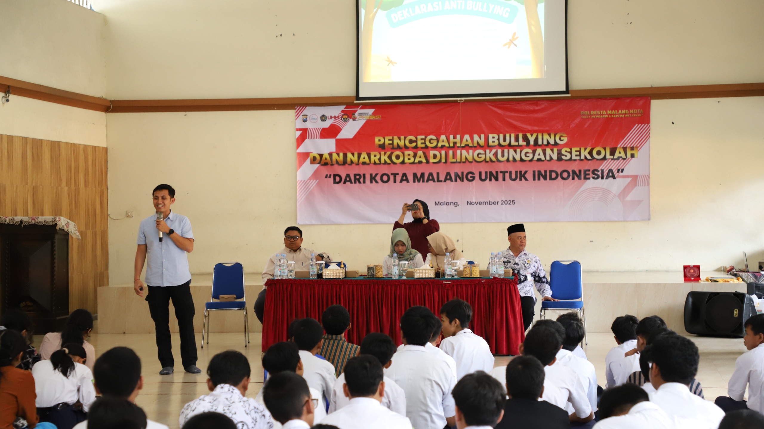 Polresta Malang Kota Gandeng UMM Gencarkan Roadshow Anti-Bullying